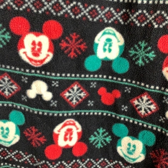 Fleece Mickey Holiday Jogger Style Pants - Picture 5 of 11